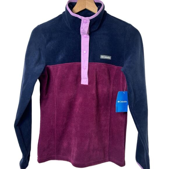 COLUMBIA WOMEN'S BENTON HALF SNAP WOMEN PULLOVER SWEATER SIZE XS NEW WITH TAGS - Picture 1 of 6
